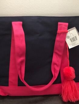 Shopper Einkaufstasche Tasche mit integriertem Kühlfach Marineblau Fucsia. neu mit Etikett, Marke: C&A - Albstadt