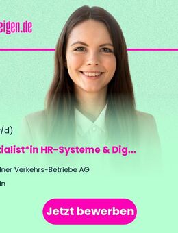 Spezialist*in HR-Systeme & Digitalisierung - Köln