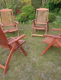 Gartenstühle Hochlehner Teak 4 Stück - Rellingen