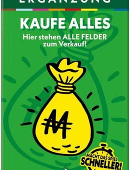 Hasbro Spiel Monopoly Ergänzung: Kaufe alles, Familienspiel