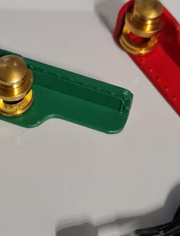Paar Positionslampen7x5mm mit Bord Messing mit 3V. Birnchen Rot/Grün - Düsseldorf