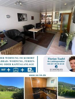 1,5 - Zi. Wohnung mit Schlafnische, Stellplatz u. Terrassen-Ausblick auf den Kurpark Bad Wildbad - Bad Wildbad