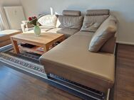 Leder-Ecksofa (Echt Leder)mit Bank zu verkaufen - Hamburg Altona