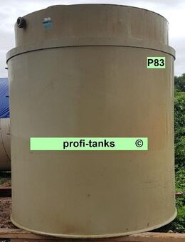 P83 gebrauchter 12.000L Polypropylen-Tank doppelwandig Flachboden guter Zustand Lagerbehälter Wassertank Futtermitteltank Rapsöltank Zisterne Regenauffangtank - Nordhorn