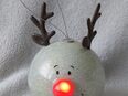Weihnachtskugel Rudi Rednose leuchtend K22 in 02708