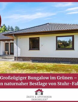 Großzügiger Bungalow im Grünen - Wohnen in naturnaher Bestlage von Stuhr-Fahrenhorst - Stuhr