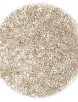 my home Fellteppich Dena, Hochflor Teppiche, rund, Höhe: 60 mm, Kunstfell, weich, Uni-Farben, Wohnzimmer, Schlafzimmer, Esszimmer