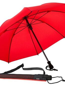 EuroSCHIRM® Stockregenschirm birdiepal® outdoor, mit Schultertragegurt an der Hülle und Kompass am Griff, extrem stabil