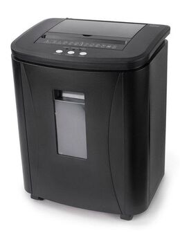Hama Aktenvernichter Aktenvernichter für Chipkarten, Magnetstreifen, Papier, Plastikkarten, 25 Liter, Sicherheitsstufe E3 P4 T4, Premium Schredder, Auto Einzug