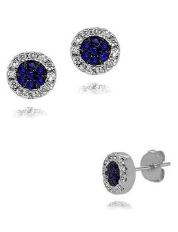 Firetti Paar Ohrstecker Schmuck Geschenk Silber 925 Ohrschmuck Glitzer, Made in Germany - mit Zirkonia (synth)