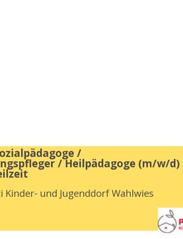 Erzieher / Sozialpädagoge / Heilerziehungspfleger / Heilpädagoge (m/w/d) Vollzeit / Teilzeit - Stockach
