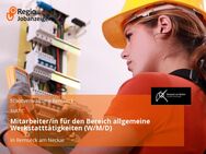 Mitarbeiter/in für den Bereich allgemeine Werkstatttätigkeiten (W/M/D) - Remseck (Neckar)