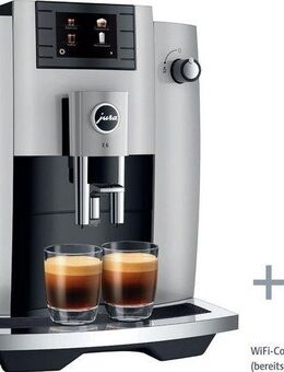 JURA Kaffeevollautomat 15676 E6 Platin (ECS), inkl. 24160 WiFi-Connect