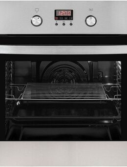 exquisit Backofen EBE 65-1H, Heißluft&Pizzastufe - ideal für ein Pizzabacken zuhause!Timer-Funktion