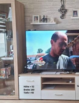 Wohnwand Sonoma/Weiß Glanz - Bottrop