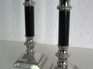 Kerzenleuchter~Kerzenhalter~2-er Set~Silber-Schwarz~Jugendstil~Antik~Edel - Bad Sassendorf