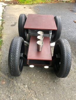 Offroad Tisch unikat Holz Metall Licht Timer - Warendorf