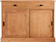 Home affaire Sideboard Schröder, Kommode, 2 Schiebetüren, 2 Schubkasten, aus massivem Kiefernholz