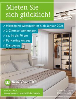 ZUR MIETE - 2-Zimmer-Wohnung mit Balkon in 97318 Kitzingen (DG - WE 4-R16) - Kitzingen