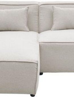 LeGer Home by Lena Gercke Ecksofa PIARA mit Kedernaht, Cord, Leinenoptik o. Strukturstoff, Couch, L-Form, wahlweise Ottomane rechts/links, schwarze Füße, bequemer Sitzkomfort