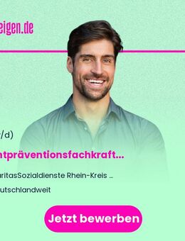 Suchtpräventionsfachkraft (m/w/d) - Köln Zentrum