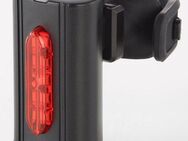 FISCHER Fahrrad Fahrrad-Rücklicht FISCHER Akku Rücklicht TWIN mit Bodenbeleuchtung, mit zusätzlicher Bodenleuchte