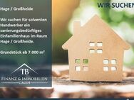 WIR SUCHEN: Sanierungsbedürftiges Einfamilienhaus im Raum Hage / Großheide - Hage
