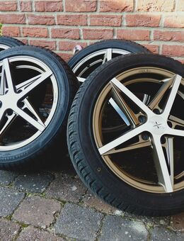 17" Zoll ALU-Felgen w NEU Ganzjahres-reifen Allwetter 225/45 R17 Kompletträder VW Audi Seat Skoda Ford - Lehrte