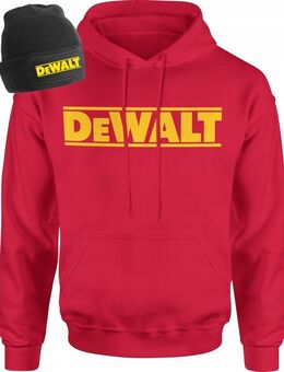 DeWalt PREMIUM Kapuzenpullover Hoodie Sweatshirt Pullover Pulli Herren Set mit Mütze FARBWAHL Design 15 - Wuppertal