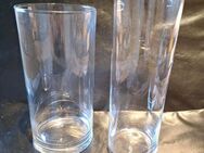 2 Glas Vasen transparent sehr dekorativ Glasvase Als Set zusammen Vasen 30cm - Essen