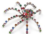 COLLEZIONE ALESSANDRO Brosche Thekla, mit Glassteinen
