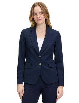 Betty&Co Longblazer Betty & Co Klassischer Blazer mit Taschen Druckfutter