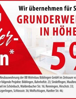 Neubau-Erstbezug: Die erste eigene Wohnung! - Renningen