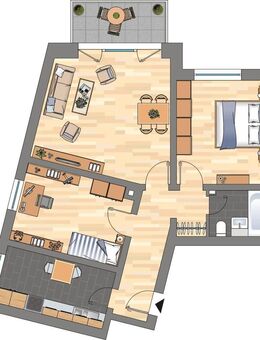 3-Zimmer-Wohnung mit Balkon in Delmenhorst-Deichhorst! - Delmenhorst