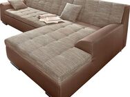 DOMO collection Ecksofa Treviso viele Bezüge, auch in Cord, L-Form, B/T/H: 267/80/83 cm, wahlweise mit Bettfunktion, incl. Zierkissen, hochwertige Steppung