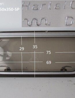 Hobby Wohnwagenfenster Hartal gree D682 gebr. ca 75 x 35 bzw 69 x 29 (zB Hobby Prestige BJ 77) Sonderpreis - Schotten Zentrum