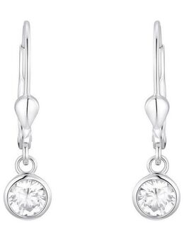 Amor Paar Ohrhänger, mit Zirkonia (synth)