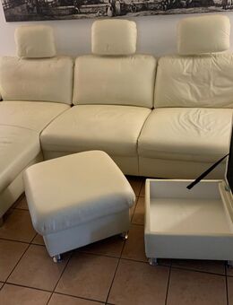Ledersofa beige/creme - Köln