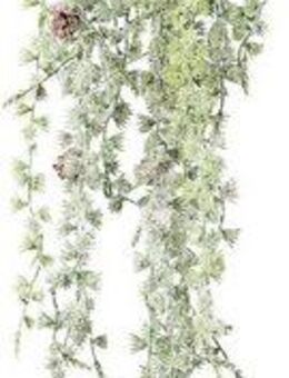 Winterliche Kunstpflanze Weihnachtsdeko Zeder, Creativ green, Höhe 83 cm, Hängezweige mit Zapfen, beschneit