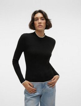 Vero Moda Rundhalspullover VMFLOUNCY LS HIGHNECK PULLOVER GA