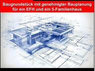 Baugrundstück inkl. genehmigter Baugenehmigung für EFH+MFH in Hattersheim - Hattersheim (Main)