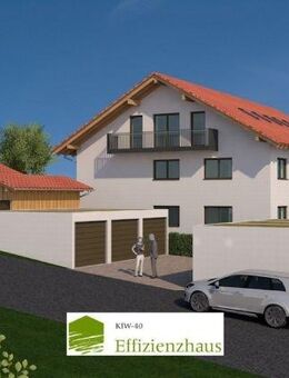 * Neubauprojekt in Drachselsried * Lichtverwöhnte 3-Zimmer-ETW, KfW40, OG mit Balkon und Garage - Drachselsried