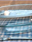 ♥ Große XXL Auflaufform Glas Bräter 8 Liter mit Deckel Jena Simax Weihnachten Jenaglas feuerfest Festtagsessen Geflügel Form in 22457