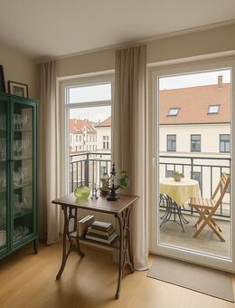 Helle 1-Zimmer-Wohnung mit Balkon und Tiefgaragenstellplatz - Leipzig