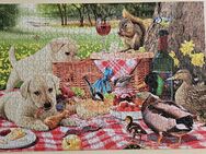 i13) 1x gelegtes Hunde Puzzle 1000 - Welpen Picknick - Innovakids Spiele - 11007182 - Tiere - Natur - Garbsen