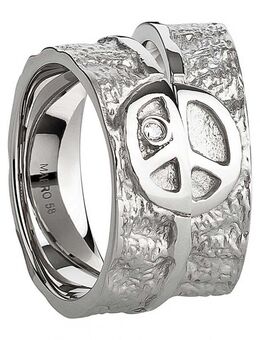 Elegante Partnerringe Edelstahl poliert AB3740-AB3741 - Aholming