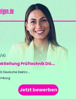 Projektleitung (m/w/d) Prüftechnik DGUV / Elektrotechnik - Hamburg