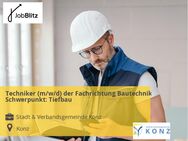 Techniker (m/w/d) der Fachrichtung Bautechnik, Schwerpunkt: Tiefbau - Konz