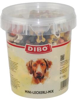 DIBO Mini Leckerli-Mix im Eimer - Sparpaket: 3 x 500 g