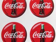 Coca Cola - 4 kleine Aufkleber á 18 mm - Motiv A02 - Doberschütz